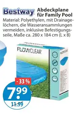 V Markt Bestway abdeckplane für family pool Angebot