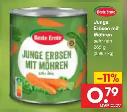 Netto Marken-Discount Beste ernte junge erbsen mit möhren Angebot