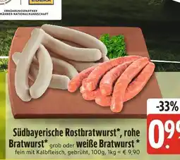 Edeka Xpress Südbayerische rostbratwurst, rohe oder weiße bratwurst Angebot