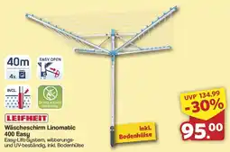 Famila Nord West Leifheit wäscheschirm linomatic 400 easy Angebot