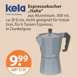 V Markt Kela espressokocher „italia“ Angebot