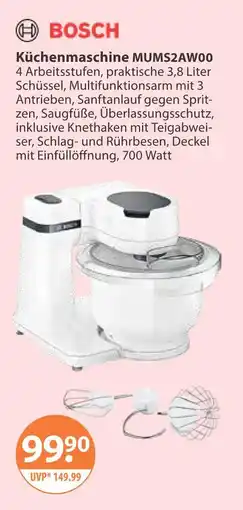 V Markt Bosch küchenmaschine mums2aw00 Angebot