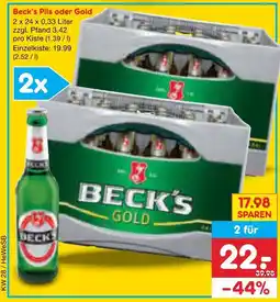 Netto Marken-Discount Beck's pils oder gold Angebot