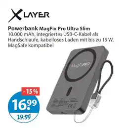 V Markt Xlayer powerbank magfix pro ultra slim Angebot