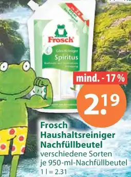 V Markt Frosch haushaltsreiniger nachfüllbeutel Angebot