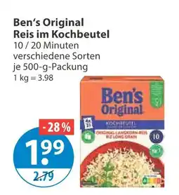 V Markt Ben's original reis im kochbeutel Angebot