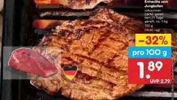 Netto Marken-Discount Entrecôte vom jungbullen Angebot