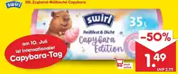 Netto Marken-Discount Swirl zugband-müllbeutel capybara Angebot