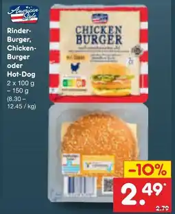 Netto Marken-Discount American style rinder-burger oder chicken- burger oder hot-dog Angebot
