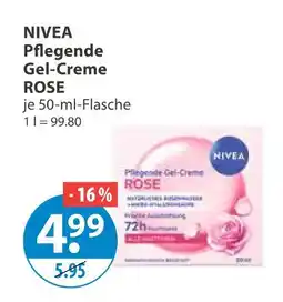 V Markt Nivea pflegende gel-creme rose Angebot