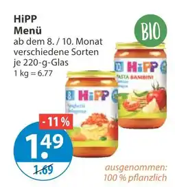 V Markt Hipp menü Angebot