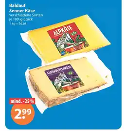 V Markt Baldauf senner käse Angebot