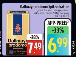 Edeka Xpress Dallmayr prodomo spitzenkaffee Angebot