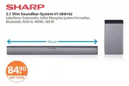 V Markt Sharp 2.1 slim soundbar-system ht-sbw182 Angebot