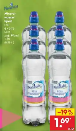 Netto Marken-Discount Naturalis mineralwasser sport still Angebot