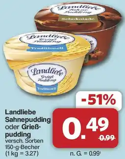 Famila Nord West Landliebe Sahnepudding oder Grießpudding Angebot