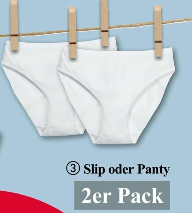 Slip oder Panty 2er Pack Angebot bei Woolworth