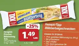 Famila Nord West Henglein Frischer Blätterteig XXL Angebot