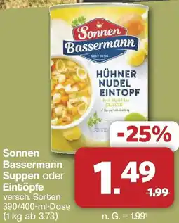 Famila Nord West Sonnen Bassermann Suppen oder Eintöpfe Angebot
