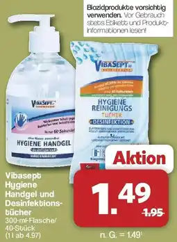 Famila Nord West Vibasept Hygiene Handgel und Desinfektionstücher Angebot