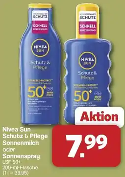 Famila Nord West Nivea Sun Schutz & Pflege Sonnenmilch oder Sonnenspray Angebot