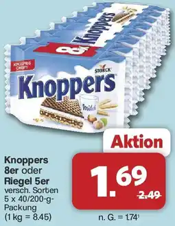 Famila Nord West Knoppers 8er oder Riegel 5er Angebot