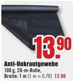 B1 Discount Baumarkt Anti-Unkrautgewebe Angebot