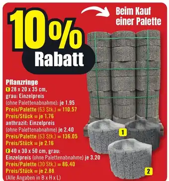 B1 Discount Baumarkt Pflanzringe Angebot