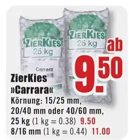B1 Discount Baumarkt ZierKies >>Carrara«< Angebot