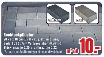 B1 Discount Baumarkt Rechteckpflaster Angebot