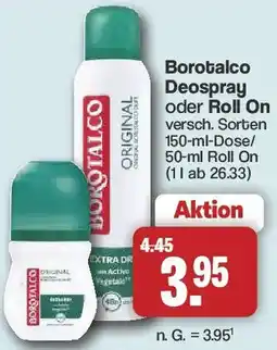 Famila Nord West Borotalco Deospray oder Roll On Angebot