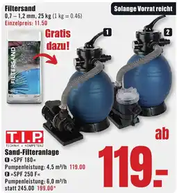 B1 Discount Baumarkt T.I.P Sand-Filteranlage "SPF 180" Angebot