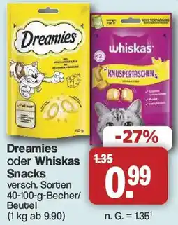 Famila Nord West Dreamies oder Whiskas Snacks Angebot