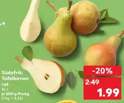 Kaufland Südafrik. Tafelbirnen Angebot
