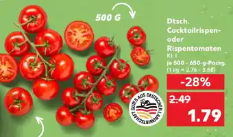 Kaufland Dtsch. Cocktailrispen- oder Rispentomaten Angebot