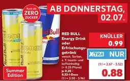 Kaufland RED BULL Energy Drink oder Erfrischungsgetränk Angebot
