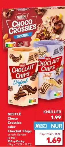 Kaufland NESTLÉ Choco Crossies oder Choclait Chips Angebot