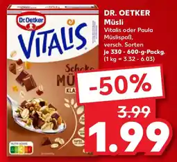 Kaufland DR. OETKER Müsli Angebot