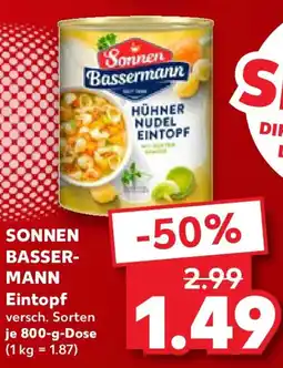 Kaufland SONNEN BASSER- MANN Eintopf Angebot