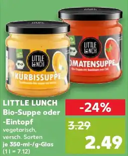 Kaufland LITTLE LUNCH Bio-Suppe oder -Eintopf Angebot