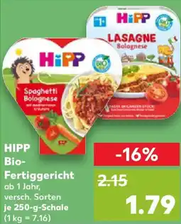 Kaufland HIPP Bio- Fertiggericht Angebot