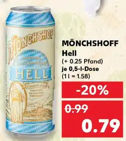 Kaufland MÖNCHSHOFF Hell Angebot