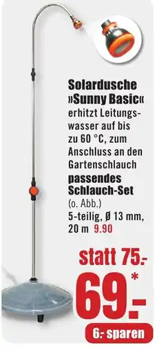 B1 Discount Baumarkt Solardusche >>Sunny Basic<< Angebot