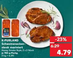 Kaufland K-PURLAND Schweinenackensteak mariniert Angebot