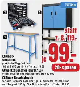 B1 Discount Baumarkt Güde 1 Klappwerkbank Angebot