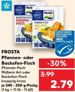 Kaufland FROSTA Pfannen- oder Pfannen-Fisch Angebot