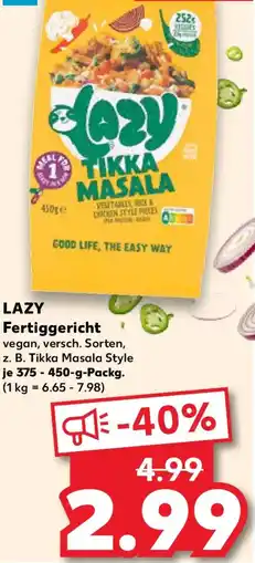 Kaufland LAZY Fertiggericht Angebot