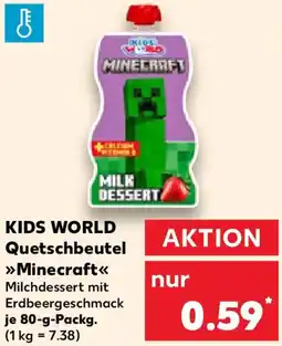 Kaufland KIDS WORLD Quetschbeutel Minecraft Angebot