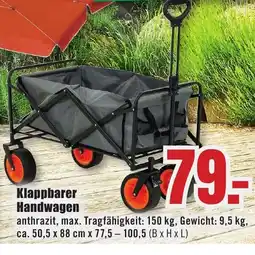B1 Discount Baumarkt Klappbarer Handwagen Angebot