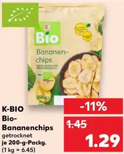 Kaufland K-BIO Bio- Bananenchips Angebot